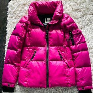 Girls pink SAM New York puffer jacket. Size 14